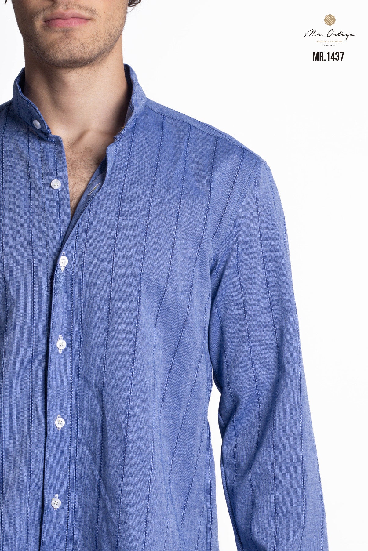 CAMISA RAYAS AZUL MARINO