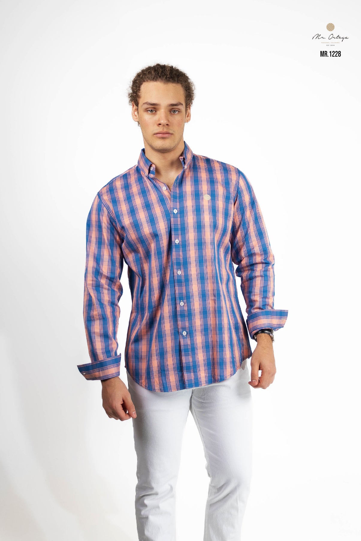 CAMISA CUADROS AZUL / ROSA