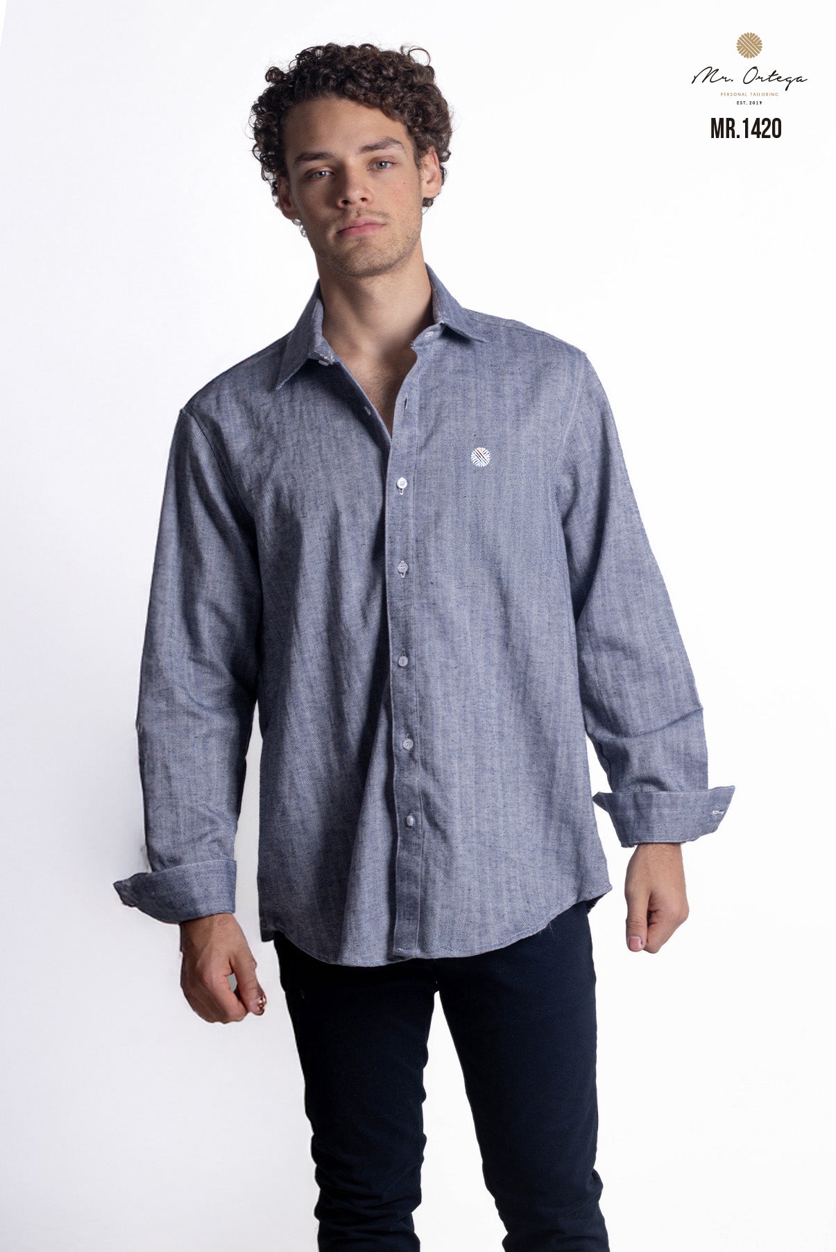 CAMISA LISA AZUL MARINO
