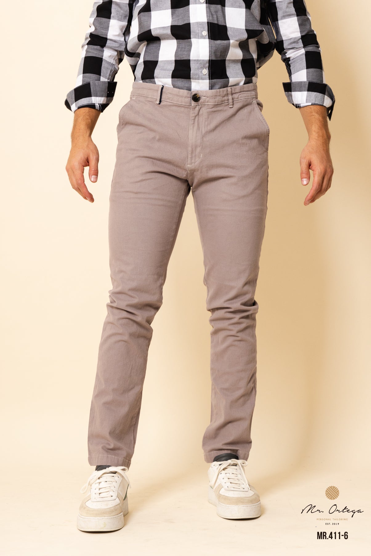 PANTALÓN GABARDINA GRIS